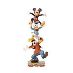 Disney Traditions Teetering Tower Mickey Donald Goofy by Jim Shore for Enesco